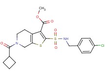 methyl 2-{[(4-chlorobenzyl)amino]sulfonyl}-6-(cyclobutylcarbonyl)-4,5,6,7-tetrahydrothieno[2,3-c]pyridine-3-carboxylate