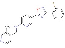 5-[3-(2-fluorophenyl)-1,2,4-oxadiazol-5-yl]-N-[(3-methyl-4-pyridinyl)methyl]-2-pyridinamine