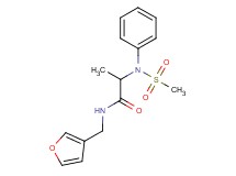 N-(3-furylmethyl)-2-[(methylsulfonyl)(phenyl)amino]propanamide