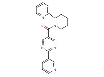 2-(3-pyridinyl)-5-{[2-(2-pyridinyl)-1-piperidinyl]carbonyl}pyrimidine