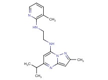 (5-isopropyl-2-methylpyrazolo[1,5-a]pyrimidin-7-yl){2-[(3-methyl-2-pyridinyl)amino]ethyl}amine