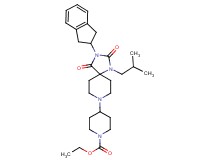 ethyl 4-[3-(2,3-dihydro-1H-inden-2-yl)-1-isobutyl-2,4-dioxo-1,3,8-triazaspiro[4.5]dec-8-yl]-1-piperidinecarboxylate