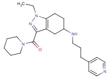 1-ethyl-3-(1-piperidinylcarbonyl)-N-[3-(4-pyridinyl)propyl]-4,5,6,7-tetrahydro-1H-indazol-5-amine