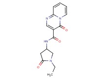 N-(1-ethyl-5-oxo-3-pyrrolidinyl)-4-oxo-4H-pyrido[1,2-a]pyrimidine-3-carboxamide