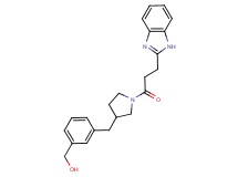 [3-({1-[3-(1H-benzimidazol-2-yl)propanoyl]pyrrolidin-3-yl}methyl)phenyl]methanol