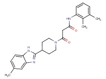 N-(2,3-dimethylphenyl)-3-[4-(5-methyl-1H-benzimidazol-2-yl)piperidin-1-yl]-3-oxopropanamide