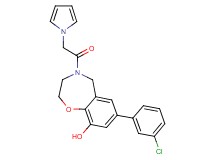 7-(3-chlorophenyl)-4-(1H-pyrrol-1-ylacetyl)-2,3,4,5-tetrahydro-1,4-benzoxazepin-9-ol
