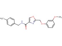 2-[(3-methoxyphenoxy)methyl]-N-(4-methylbenzyl)-1,3-oxazole-4-carboxamide