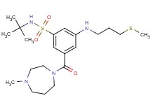 N-(tert-butyl)-3-[(4-methyl-1,4-diazepan-1-yl)carbonyl]-5-{[3-(methylthio)propyl]amino}benzenesulfonamide
