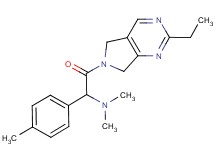 2-(2-ethyl-5,7-dihydro-6H-pyrrolo[3,4-d]pyrimidin-6-yl)-N,N-dimethyl-1-(4-methylphenyl)-2-oxoethanamine