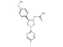 N-[(3S*,4R*)-1-(5-fluoro-2-pyrimidinyl)-4-(4-methoxyphenyl)-3-pyrrolidinyl]acetamide
