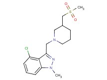 4-chloro-1-methyl-3-({3-[(methylsulfonyl)methyl]piperidin-1-yl}methyl)-1H-indazole