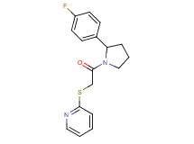 2-({2-[2-(4-fluorophenyl)-1-pyrrolidinyl]-2-oxoethyl}thio)pyridine