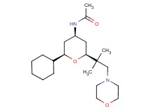 N-[(2R*,4R*,6S*)-2-cyclohexyl-6-(1,1-dimethyl-2-morpholin-4-ylethyl)tetrahydro-2H-pyran-4-yl]acetamide