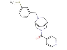 (1R*,5R*)-3-isonicotinoyl-6-[3-(methylthio)benzyl]-3,6-diazabicyclo[3.2.2]nonane