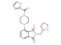 4-[4-(2-furoyl)-1-piperazinyl]-2-(tetrahydro-2-furanylmethyl)-1H-isoindole-1,3(2H)-dione