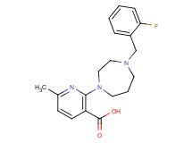 2-[4-(2-fluorobenzyl)-1,4-diazepan-1-yl]-6-methylnicotinic acid