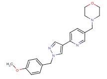 4-({6-[1-(4-methoxybenzyl)-1H-pyrazol-4-yl]pyridin-3-yl}methyl)morpholine
