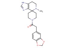 1'-(1,3-benzodioxol-5-ylacetyl)-5-methyl-1,5,6,7-tetrahydrospiro[imidazo[4,5-c]pyridine-4,4'-piperidine]