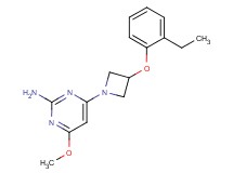 4-[3-(2-ethylphenoxy)-1-azetidinyl]-6-methoxy-2-pyrimidinamine