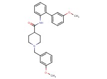 1-(3-methoxybenzyl)-N-(3'-methoxy-2-biphenylyl)-4-piperidinecarboxamide