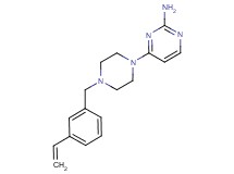4-[4-(3-vinylbenzyl)piperazin-1-yl]pyrimidin-2-amine