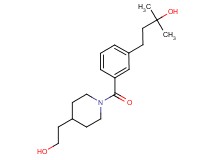 4-(3-{[4-(2-hydroxyethyl)-1-piperidinyl]carbonyl}phenyl)-2-methyl-2-butanol