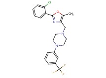 1-{[2-(2-chlorophenyl)-5-methyl-1,3-oxazol-4-yl]methyl}-4-[3-(trifluoromethyl)phenyl]piperazine