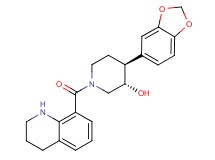 (3S*,4S*)-4-(1,3-benzodioxol-5-yl)-1-(1,2,3,4-tetrahydroquinolin-8-ylcarbonyl)piperidin-3-ol