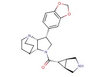 rel-(2R,3R,6R)-5-[rel-(1R,5S,6r)-3-azabicyclo[3.1.0]hex-6-ylcarbonyl]-3-(1,3-benzodioxol-5-yl)-1,5-diazatricyclo[5.2.2.0~2,6~]undecane dihydrochloride