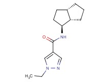 1-ethyl-N-[(1S*,3aS*,6aS*)-octahydropentalen-1-yl]-1H-pyrazole-4-carboxamide