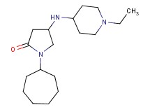 1-cycloheptyl-4-[(1-ethyl-4-piperidinyl)amino]-2-pyrrolidinone