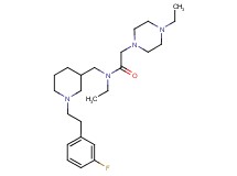N-ethyl-2-(4-ethyl-1-piperazinyl)-N-({1-[2-(3-fluorophenyl)ethyl]-3-piperidinyl}methyl)acetamide