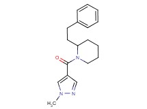 1-[(1-methyl-1H-pyrazol-4-yl)carbonyl]-2-(2-phenylethyl)piperidine