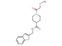 N-(1-benzofuran-2-ylmethyl)-1-(methoxyacetyl)-4-piperidinecarboxamide