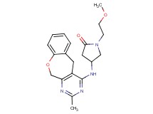 1-(2-methoxyethyl)-4-[(2-methyl-5,11-dihydro[1]benzoxepino[3,4-d]pyrimidin-4-yl)amino]pyrrolidin-2-one