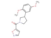 5-{[3-(2,5-dimethoxyphenyl)-1-pyrrolidinyl]carbonyl}isoxazole