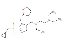 N-{[2-[(cyclopropylmethyl)sulfonyl]-1-(tetrahydro-2-furanylmethyl)-1H-imidazol-5-yl]methyl}-N,N',N'-triethyl-1,2-ethanediamine