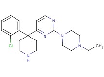 4-[4-(2-chlorophenyl)-4-piperidinyl]-2-(4-ethyl-1-piperazinyl)pyrimidine