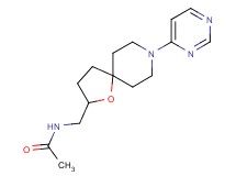 N-[(8-pyrimidin-4-yl-1-oxa-8-azaspiro[4.5]dec-2-yl)methyl]acetamide