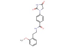 4-(2,4-dioxo-1-imidazolidinyl)-N-[2-(2-methoxyphenyl)ethyl]benzamide