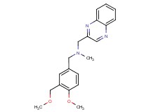 1-[4-methoxy-3-(methoxymethyl)phenyl]-N-methyl-N-(quinoxalin-2-ylmethyl)methanamine