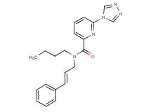 N-butyl-N-[(2E)-3-phenylprop-2-en-1-yl]-6-(4H-1,2,4-triazol-4-yl)pyridine-2-carboxamide