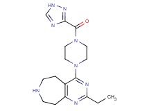 2-ethyl-4-[4-(1H-1,2,4-triazol-3-ylcarbonyl)-1-piperazinyl]-6,7,8,9-tetrahydro-5H-pyrimido[4,5-d]azepine dihydrochloride