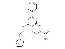 7-acetyl-N-(2-cyclopentylethyl)-2-pyridin-4-yl-5,6,7,8-tetrahydropyrido[3,4-d]pyrimidin-4-amine