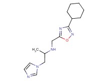 N-[(3-cyclohexyl-1,2,4-oxadiazol-5-yl)methyl]-1-(1H-imidazol-1-yl)propan-2-amine