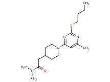 2-{1-[6-amino-2-(butylthio)pyrimidin-4-yl]piperidin-4-yl}-N,N-dimethylacetamide