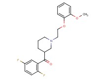 (2,5-difluorophenyl){1-[2-(2-methoxyphenoxy)ethyl]piperidin-3-yl}methanone