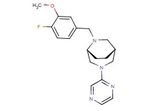 (1R*,5R*)-6-(4-fluoro-3-methoxybenzyl)-3-(2-pyrazinyl)-3,6-diazabicyclo[3.2.2]nonane