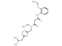 N'-(2-ethoxyphenyl)-N-ethyl-N-[(5-isobutyl-1,2,4-oxadiazol-3-yl)methyl]malonamide